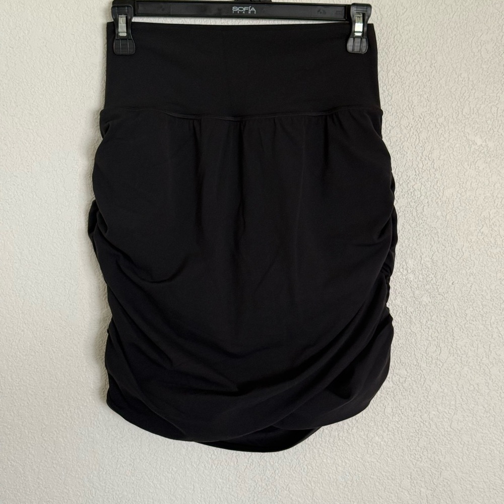 Athleta Black transcend skort Ruched Mini Skirt